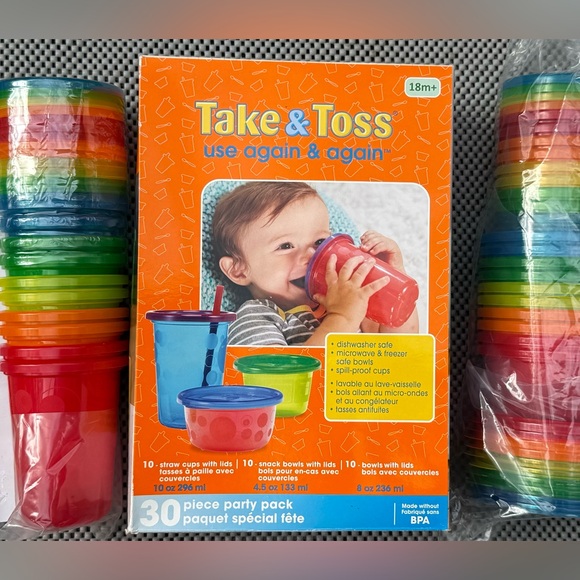 Take & Toss 30 Piece Party Pack NEW IN BOX - Picture 4 of 7